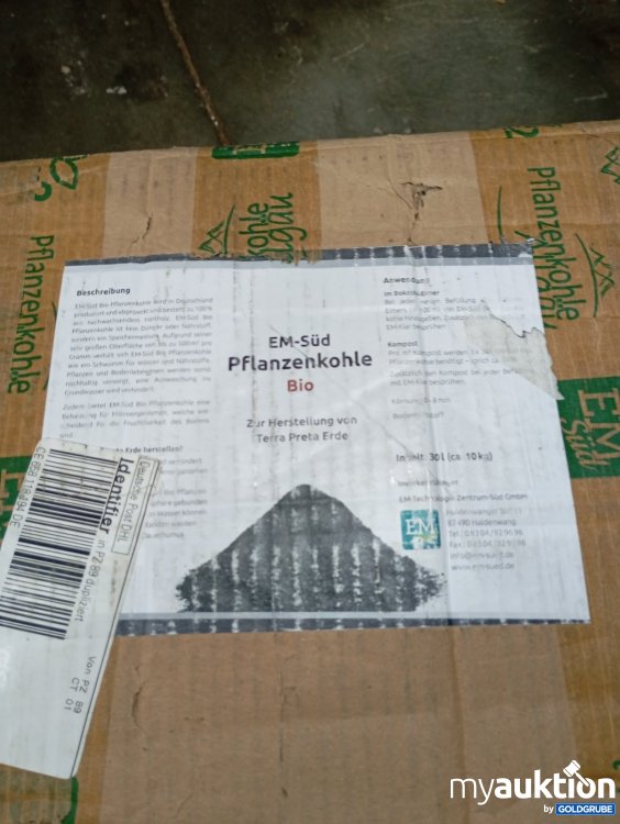 Artikel Nr. 476934: EM-Süd Pflanzenkohle Bio 30 l (ca. 10 kg)