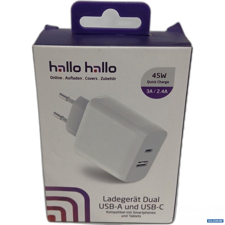 Artikel Nr. 896934: Ladegerät Dual USB-A und USB-C