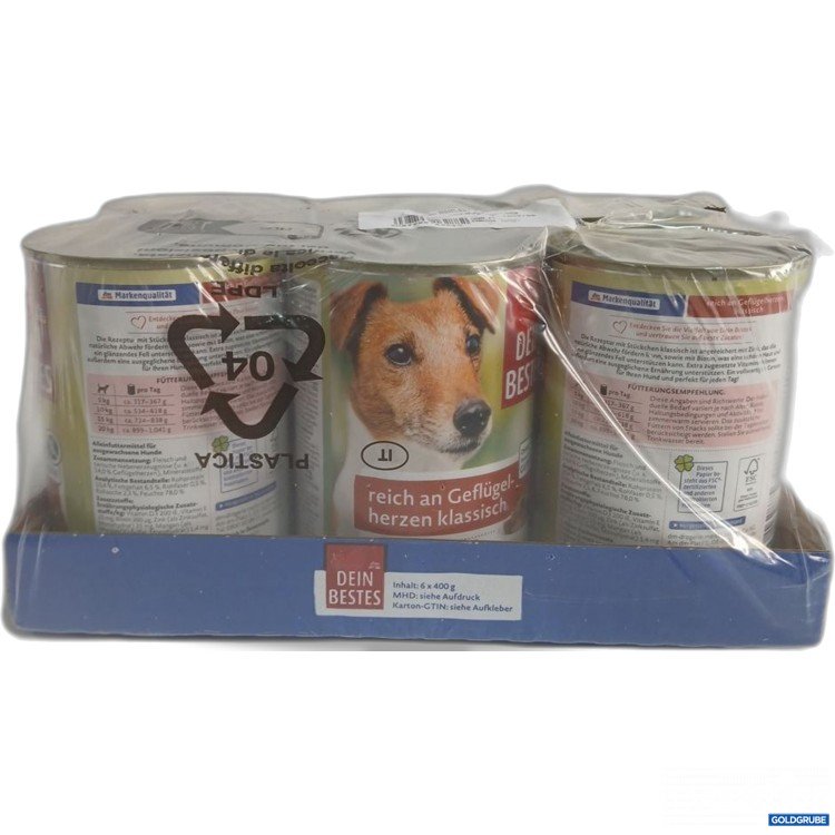 Artikel Nr. 919934: Dein Bestes Hundefutter reich an Geflügelherzen 6x400g