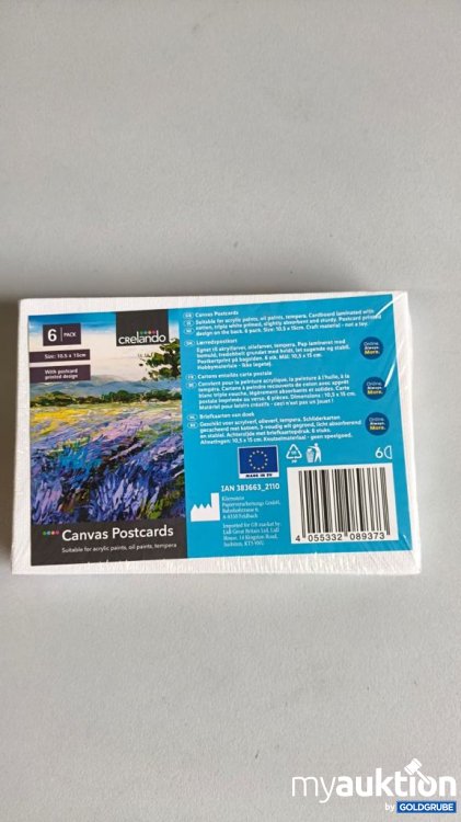Artikel Nr. 928934 Artikel Nr. 928934: crelando Canvas Postcards 6er Pack
