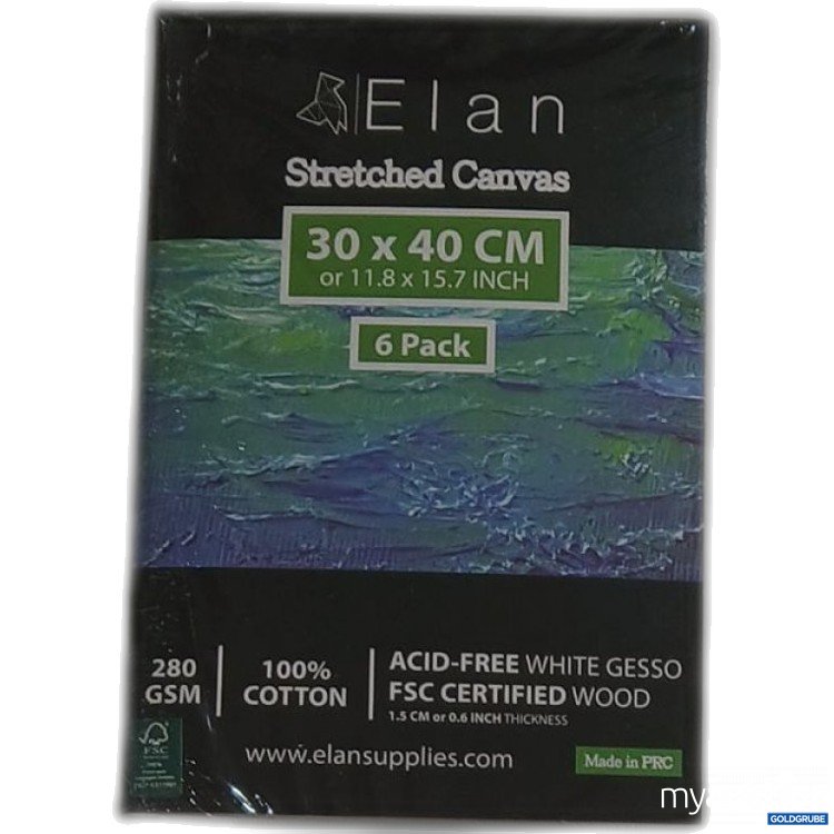 Artikel Nr. 955934 Artikel Nr. 955934: Elan Stretched Canvas 30x40cm 6Pack