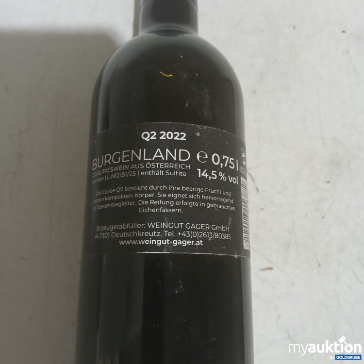 Artikel Nr. 958934 Artikel Nr. 958934: GAGER Q2 Burgenland Qualitätswein 0.75 l