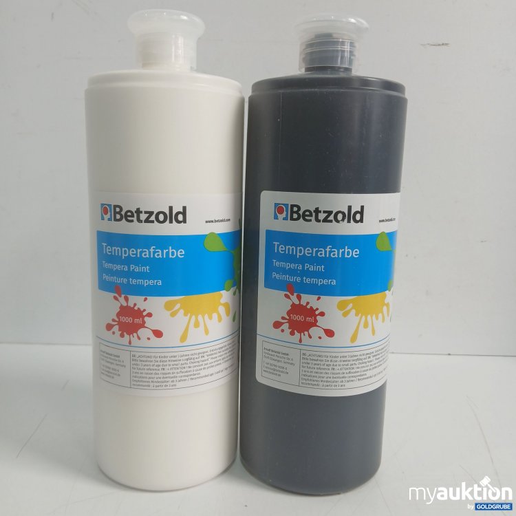 Artikel Nr. 444935: Betzold Temperafarbe schwarz + weiß 1000ml