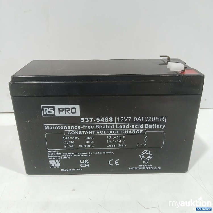 Artikel Nr. 524935: RS PRO Maintenance-free sealed lead-acid battery 537-5488