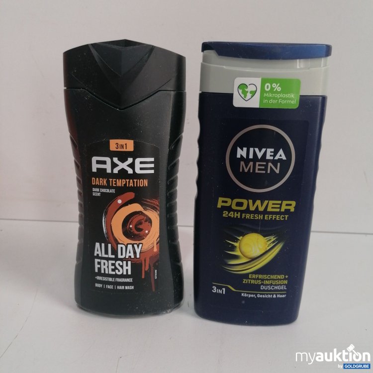 Artikel Nr. 835935: Duschgel Männer Axe und Nivea 2x250ml 