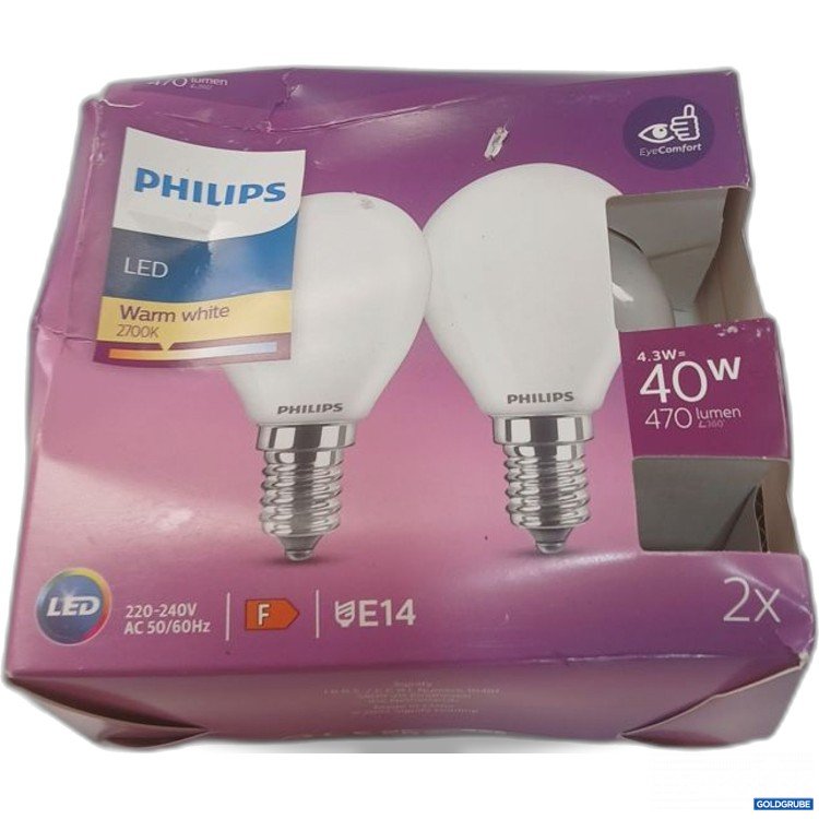 Artikel Nr. 929935 Artikel Nr. 929935: PHILIPS LED Warm white E14 4.3W 2x40W