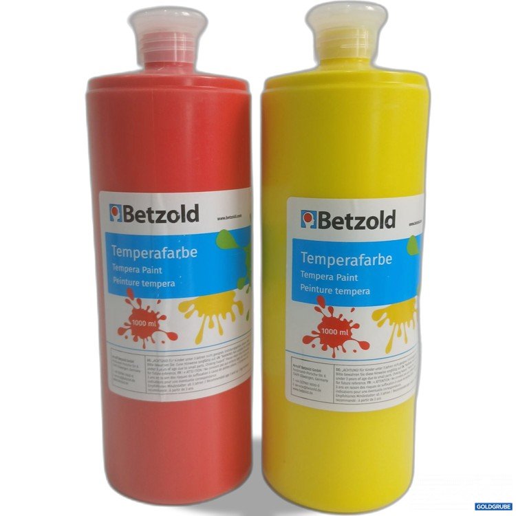 Artikel Nr. 444936: Betzold Temperafarbe Rot + Gelb 1000ml