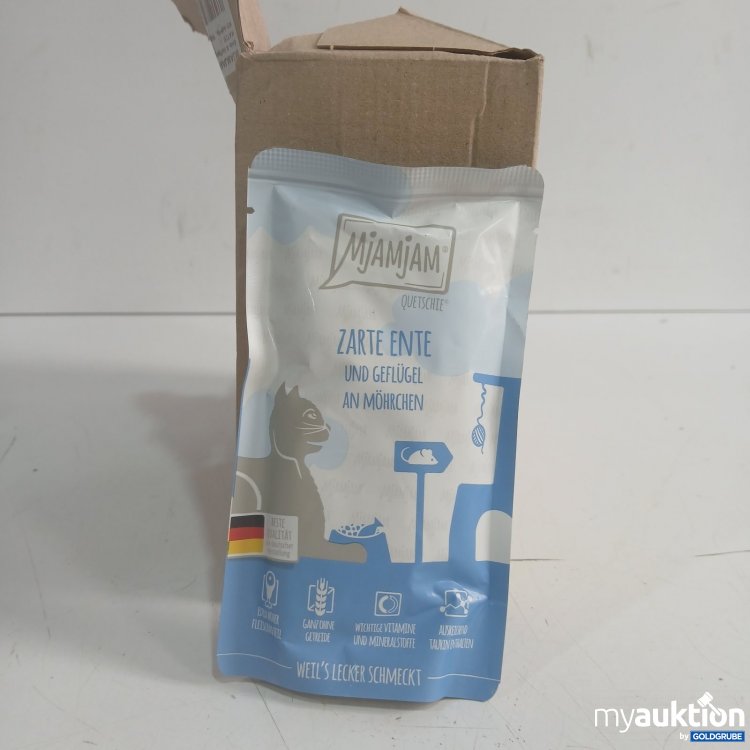 Artikel Nr. 464936: MjAMjAM Quetschie Zarte Ente und Geflügel an Möhrchen