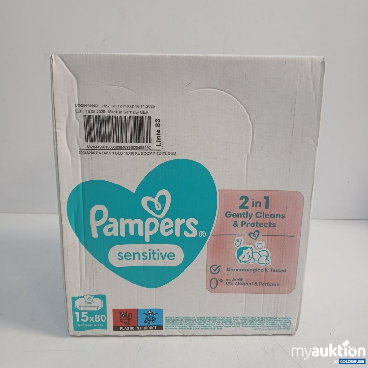 Artikel Nr. 466936 Artikel Nr. 466936: Pampers Sensitive Baby Wipes 15 x 80
