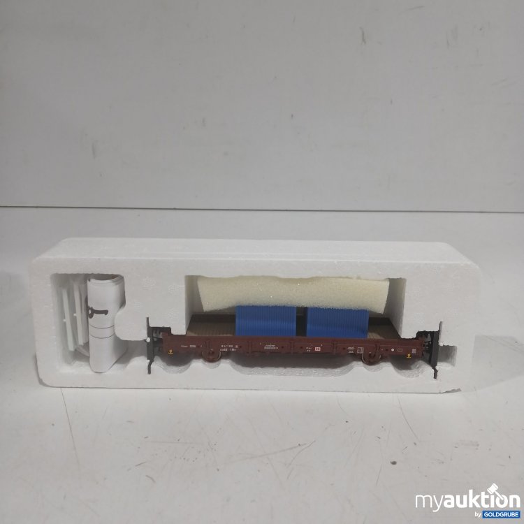 Artikel Nr. 468936 Artikel Nr. 468936: Roco Modell Eisenbahn Güterwagen braun mit blauer Ladung