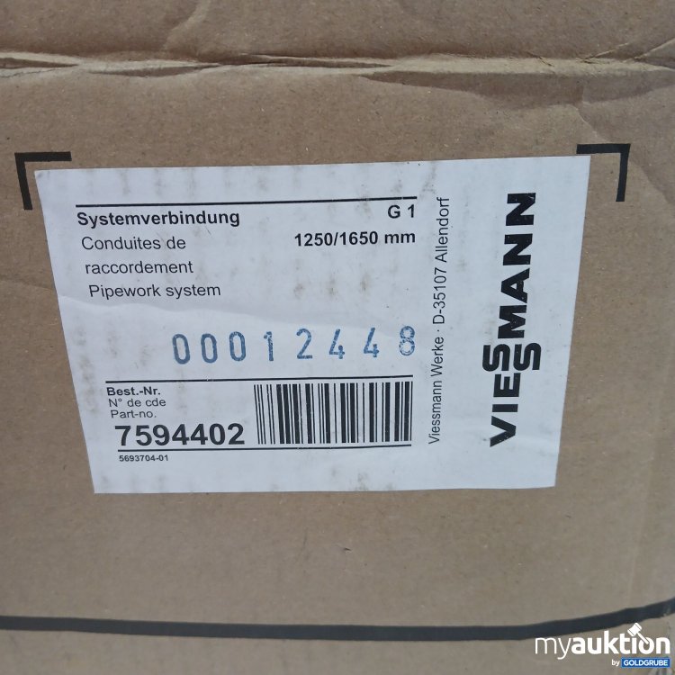 Artikel Nr. 439937 Artikel Nr. 439937: Viessmann Systemverbindung 1250/1650mm 00012448