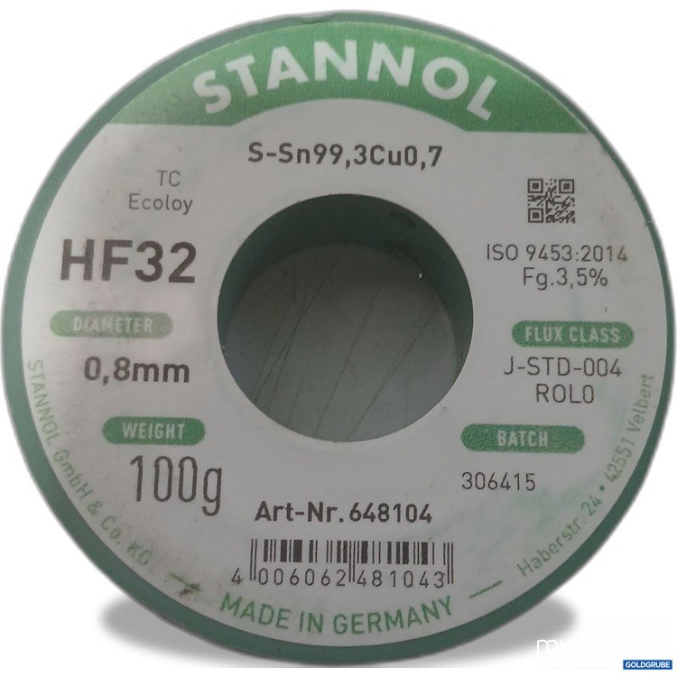 Artikel Nr. 445937 Artikel Nr. 445937: Stanol HF32 0,8mm