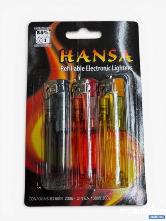 Artikel Nr. 924937: HANSA Refillable Electronic Lighters / Feuerzeuge