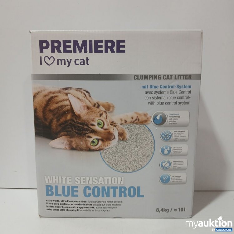 Artikel Nr. 976937 Artikel Nr. 976937: PREMIERE White Sensation Blue Control Katzenstreu 8.4kg