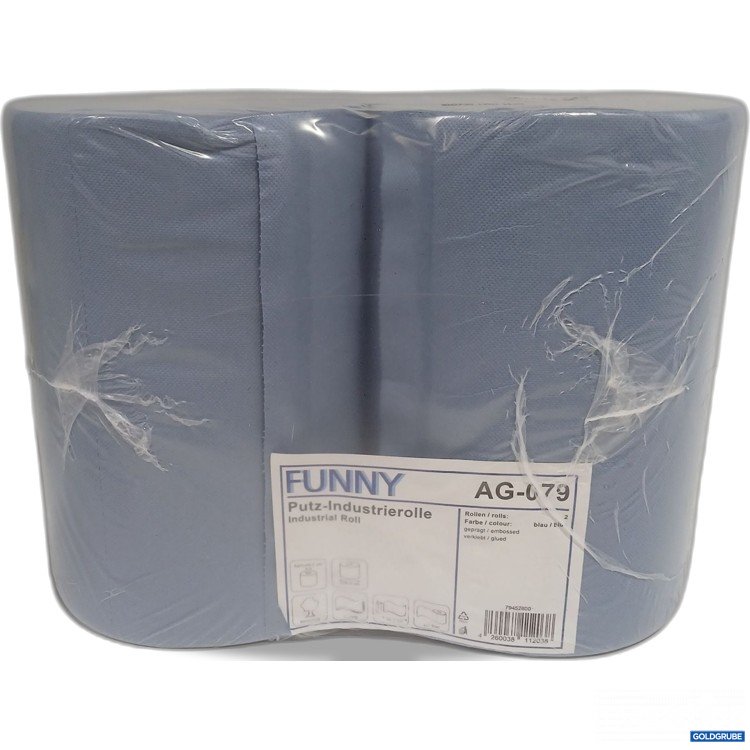 Artikel Nr. 978937: Funny Putz-Industrierolle blau 2Rollen Kern ø6,2cm 