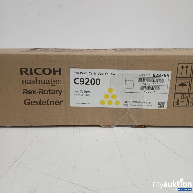 Artikel Nr. 466938 Artikel Nr. 466938: Ricoh Pro Print Cartridge Yellow C 9200 1482 g