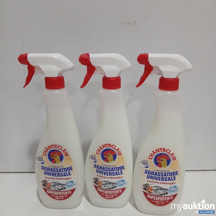 Artikel Nr. 470938: 3x600ml Chanteclair Sgrassatore Universale Superpotente Sprühflasche