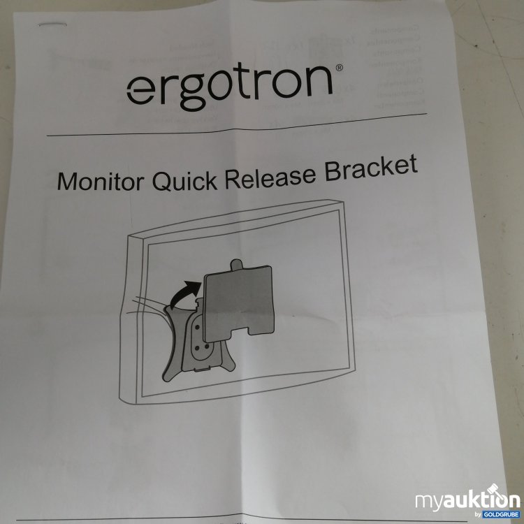 Artikel Nr. 701938: Ergotron Monitor Quick Release Bracket 
