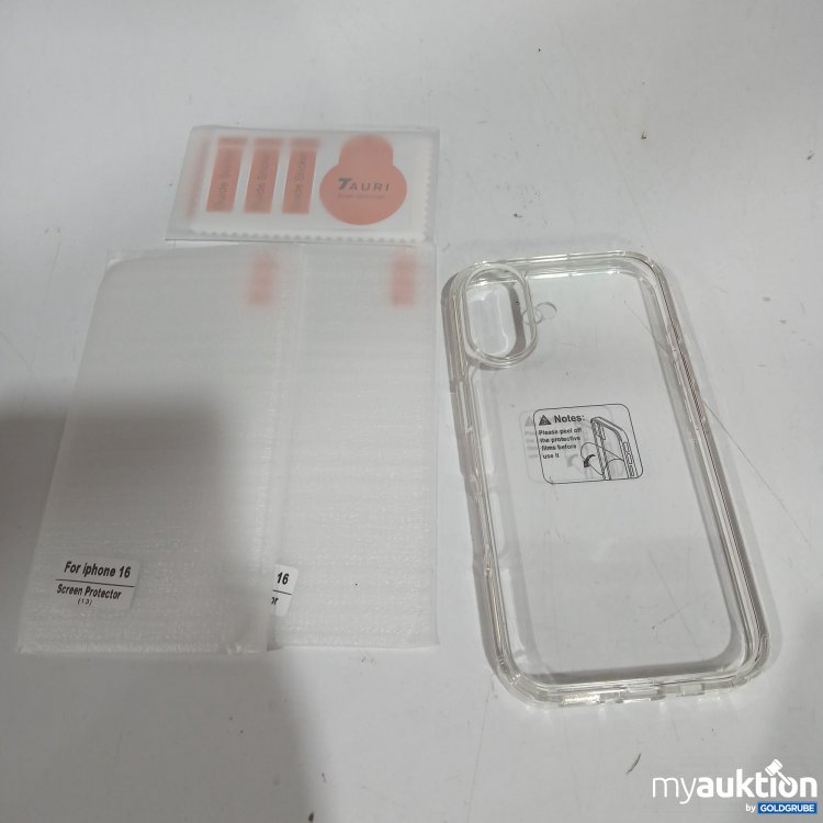Artikel Nr. 881938: 7Auri Handyhülle + Panzerglas Set für iPhone 16 
