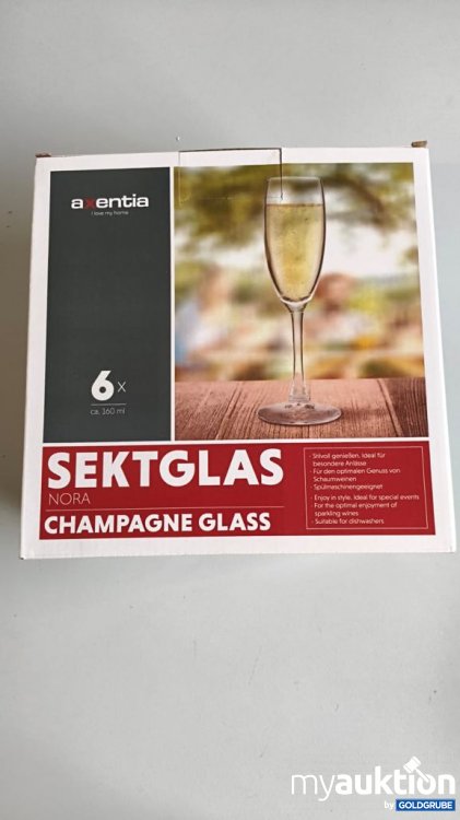 Artikel Nr. 928938: axentia Sektglas Nora Champagnerglas 6x160 ml