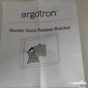 Auktion Ergotron Monitor Quick Release Bracket 