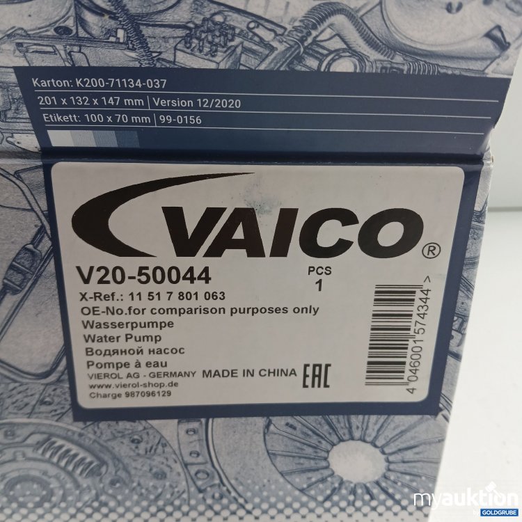 Artikel Nr. 437939 Artikel Nr. 437939: Vaico V20-50044 Wasserpumpe