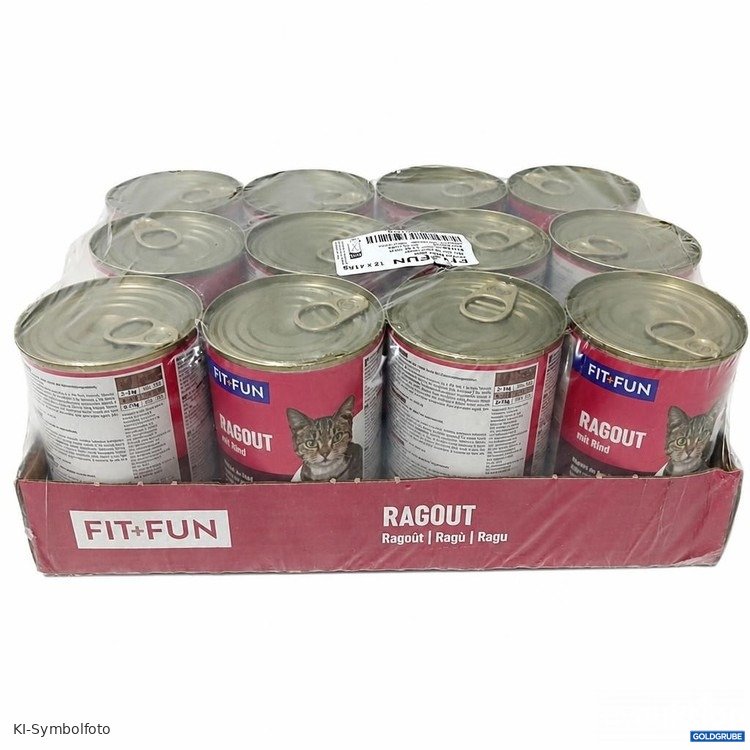 Artikel Nr. 471939 Artikel Nr. 471939: FITFUN Katzenfutter 12 x 415 g FIT+FUN Ragout mit Rind