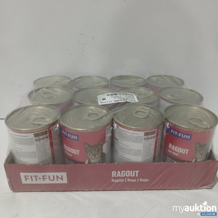 Artikel Nr. 471939 Artikel Nr. 471939: FITFUN Katzenfutter 12 x 415 g FIT+FUN Ragout mit Rind