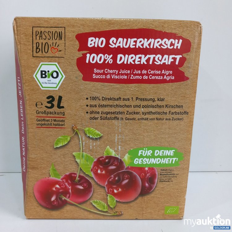 Artikel Nr. 819939: Passion Bio Sauerkirsch Direktsaft 3L