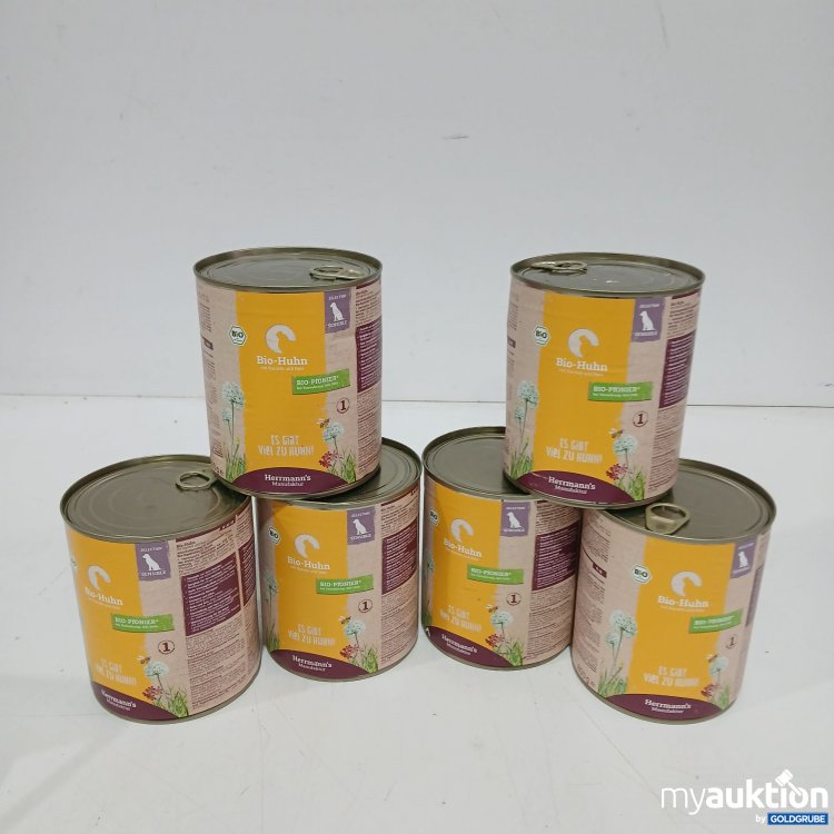 Artikel Nr. 889939: Herrmann's Manufaktur Bio Huhn 6x800g 