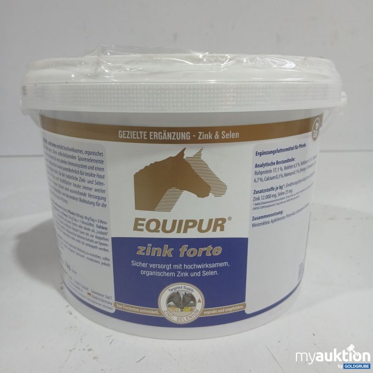 Artikel Nr. 973939 Artikel Nr. 973939: EQUIPUR zink forte Ergänzungsfuttermittel 3kg