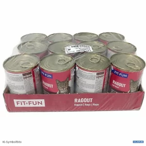 Artikel 471939: FITFUN Katzenfutter 12 x 415 g FIT+FUN Ragout mit Rind
