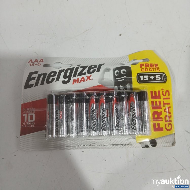 Artikel Nr. 468940 Artikel Nr. 468940: Energizer Max AAA Batterien 15+5 Stück
