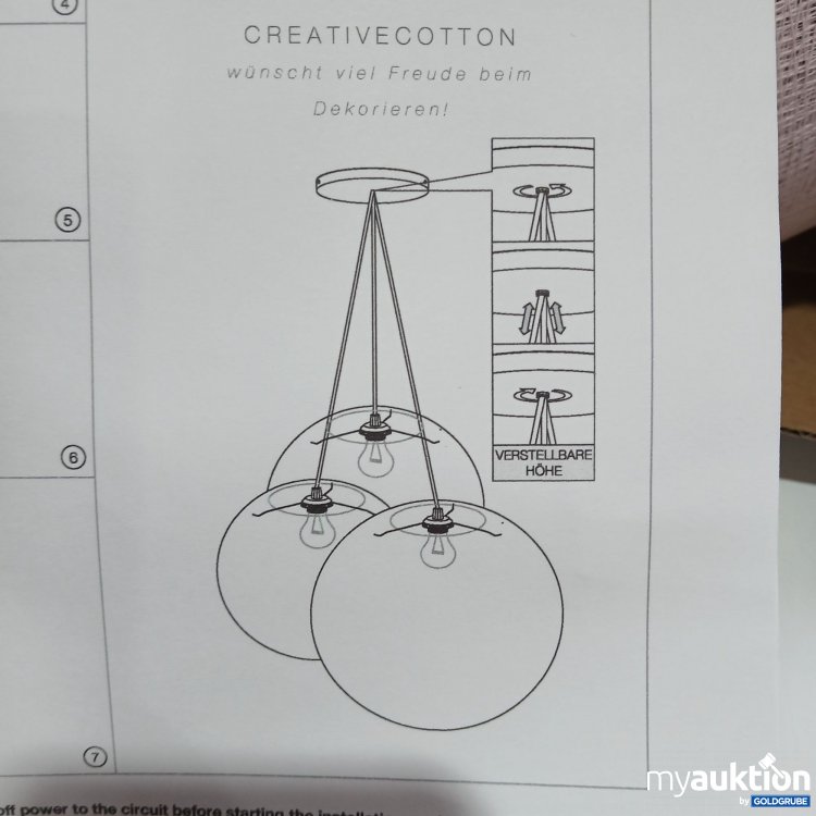 Artikel Nr. 810940 Artikel Nr. 810940: Creative cotton Deckenlampe