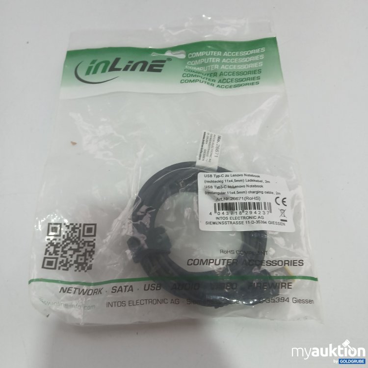 Artikel Nr. 826940 Artikel Nr. 826940: InLine USB Typ-C zu Lenovo Notebook 2m