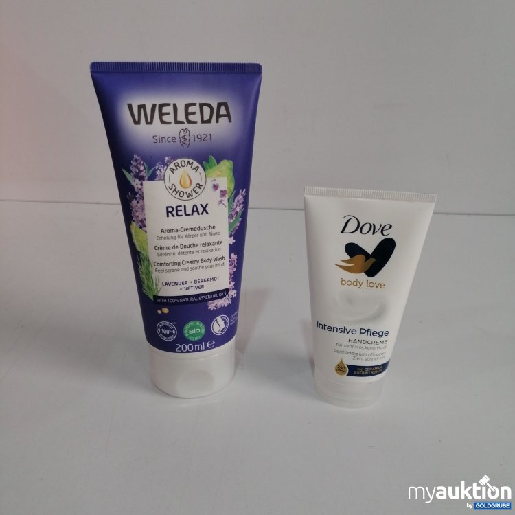 Artikel Nr. 835940: Weleda Relax Dusche 200ml und Dove Handcreme 75ml 