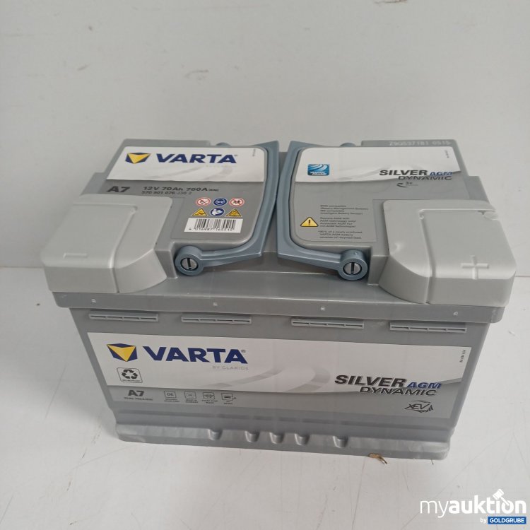 Artikel Nr. 968940: VARTA A7 12V 70Ah 760A SILVER AGM DYNAMIC