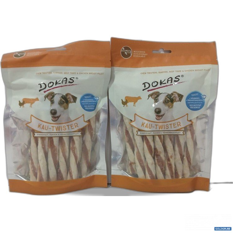 Artikel Nr. 976940 Artikel Nr. 976940: DOKAS Kauw-Twister Rinderhaut, Pansen & Hühnerbrustfilet 2×200g