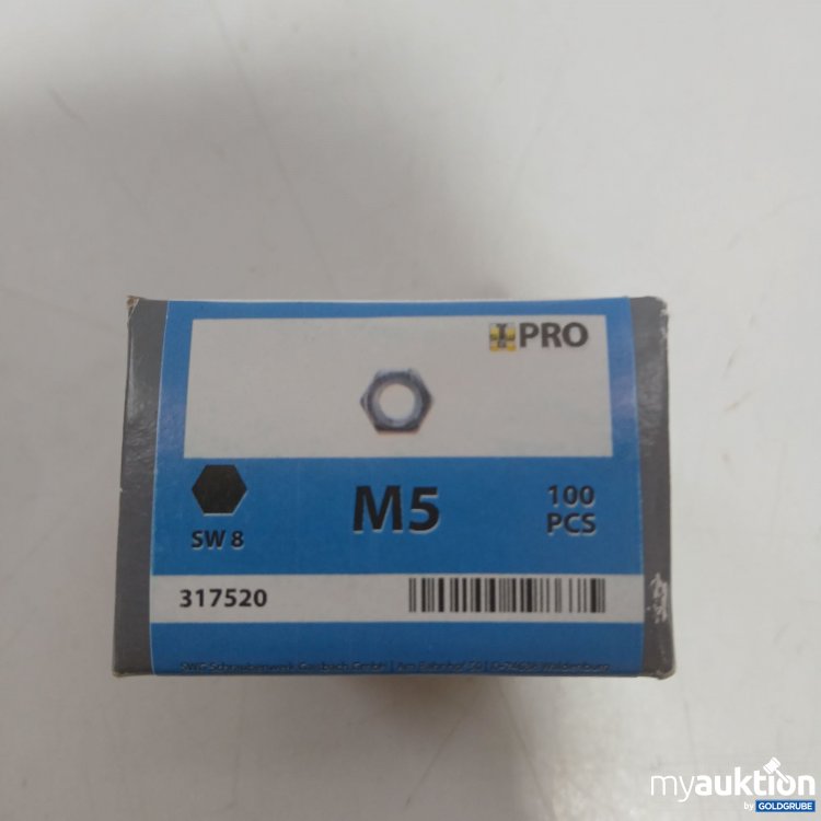 Artikel Nr. 982940: SWG PRO Muttern M5 100stk sw8 317520