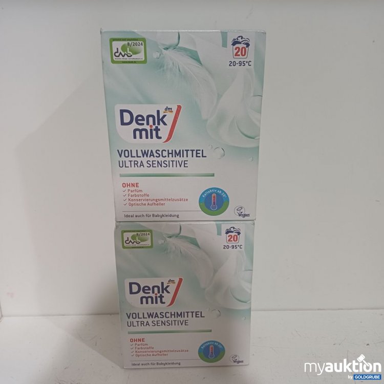 Artikel Nr. 987940 Artikel Nr. 987940: Denk mit! Vollwaschmittel Ultra Sensitive 20 Waschladungen 2x1,35kg