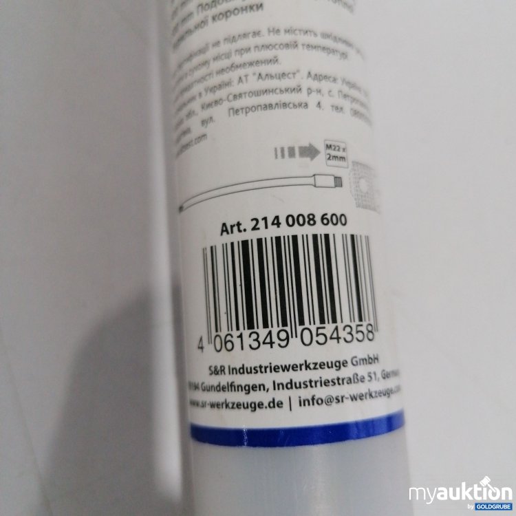 Artikel Nr. 399941 Artikel Nr. 399941: S&R 600mm Verlängerung Aufnahmeschaft für Hohlblhrkrone