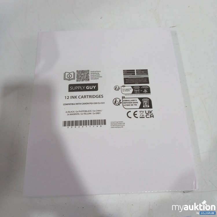 Artikel Nr. 468941 Artikel Nr. 468941: SUPPLY GUY 12 Ink Cartridges kompatibel Canon PGI-530 CLI-531