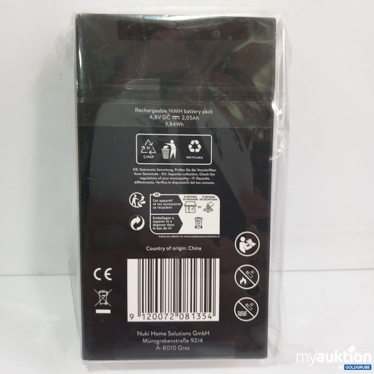 Artikel Nr. 821941 Artikel Nr. 821941: Nuki Power Pack Rechargeable NiMH Battery Pack 4.8V