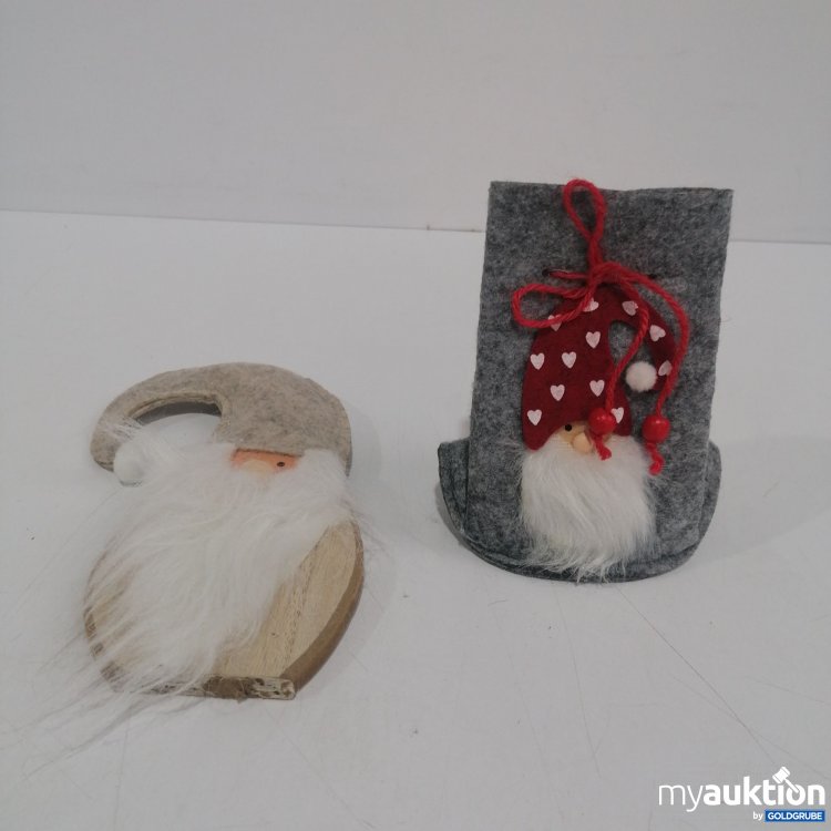 Artikel Nr. 855941 Artikel Nr. 855941: Weihnachtsfigur aus Holz 22.5 cm und Filzsäckchen 15 cm