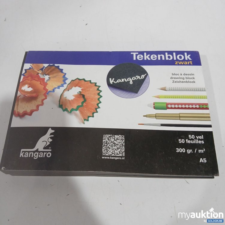 Artikel Nr. 887941 Artikel Nr. 887941: Kangaro Tekenblock zwart A5