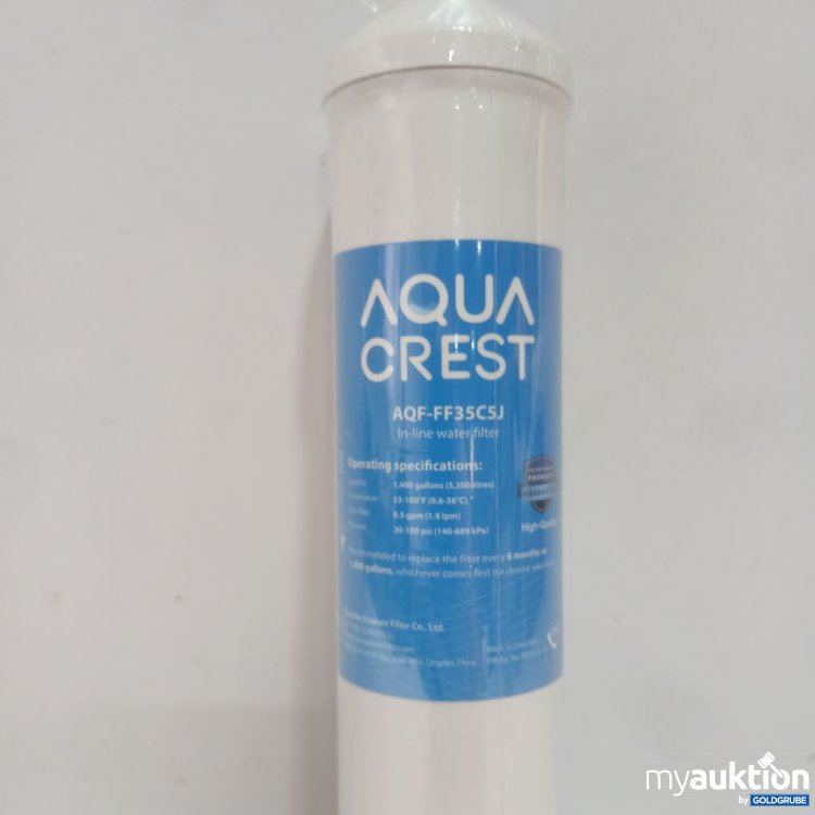 Artikel Nr. 929941 Artikel Nr. 929941: AQUA CREST AQF-FF35C5J In-line waterfilter