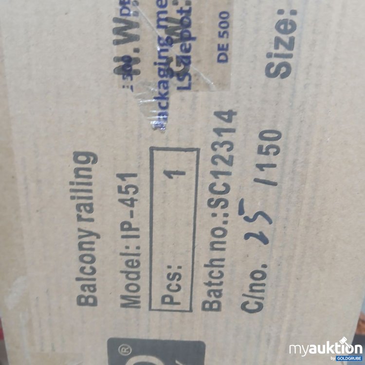 Artikel Nr. 441942 Artikel Nr. 441942: Balconyrailing IP-451
21x10.5x96cm