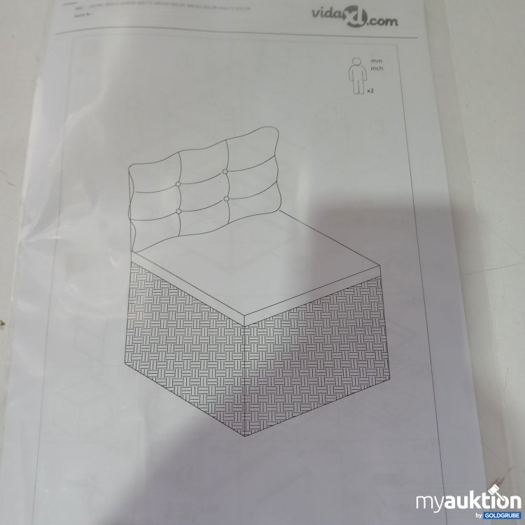 Artikel Nr. 442942 Artikel Nr. 442942: Vida XL Polyrattan Gartengarnitur Teil