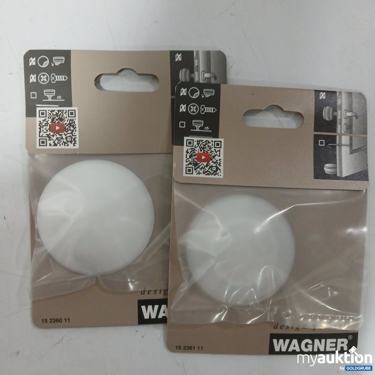Artikel Nr. 524942 Artikel Nr. 524942: WAGNER 2 Stk. Wandpuffer SOG White Art.-Nr. 15 2360 11
