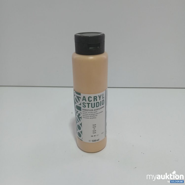 Artikel Nr. 839942 Artikel Nr. 839942: Boesner Acryl Studio Künstler-Acrylfarbe Gold 782 500ml